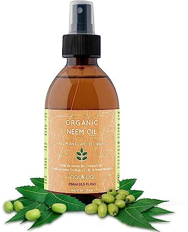 250ml Huile de Neem Biologique - Plantes et Fleurs - 100% Naturel - Protection et Défense de tous les types de Parasites, d'Insectes et de Maladies - Intérieur et Extérieur - Spray Prêt à l'Emploi