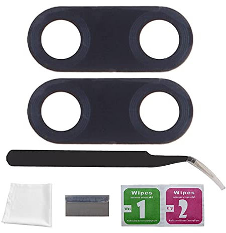 Eonpam 2er-Pack Kamera Glas für Huawei P Smart 2019 Original Rückseite Kamera Linse Glas Ersatz HD Kameraschutz Camera Glass + Reparatur Set