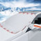 Frontscheibenabdeckung Auto Winter, Scheibenabdeckung Winter Sommer Universal, Auto Sonnenschutz für Frontscheibe Faltbar Magnetisch Magnet, für Auto, SUV, Lkw, Frostschutz, Eisschutz, Schneeschutz