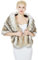 BEAUTELICATE Kunstpelz Schal Stola Damen für Frauen Bolero Festlich Hochzeit Braut Abendkleid Brautschal Brautstola (Farbverlauf Braunes Fell, L)