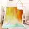 LNXSESN Kuscheldecke Orange Gelb Blau Fleecedecke Weich Decken Flanell Lammwolle Blanket Doppelseitiges Design Sofadecke Pflegeleicht Felldecke Couchdecke Langlebig Wohndecke 150x200cm