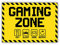 tradercat Gaming Zone eat sleep game repeat Schild Aufkleber aus Vinyl Schilder Sticker mit UV-Schutz Gamer Zone Hinweisschilder gaming zone Warnzeichen (AUFKLEBER | 30 x 21 cm)