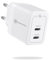 PowerlotZero Mini 35W Dual USB C Ladegerät - 2 Port USBC Netzteil Charger PD PPS Schnellladegerät Netzstecker GaN Ladestecker Power Adapter Stecker für iPhone Pro Max Plus iPad Galaxy MacBook Air