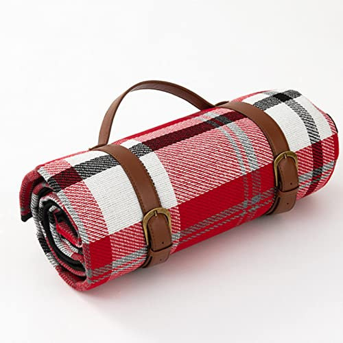 CENALS Wasserdichte Picknickdecke Plaid Druck Faltbare Outdoor Camping Matte Matratze Tragbare Leichte Matte Dicke Lederriemen