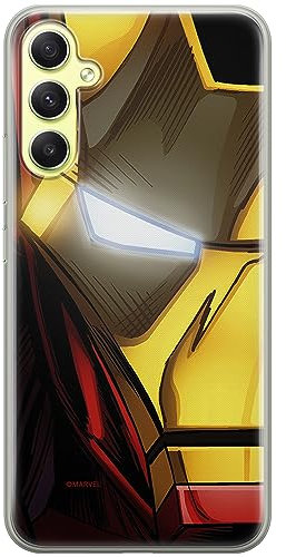 ERT GROUP Handyhülle für Samsung A34 5G Original und offiziell Lizenziertes Marvel Muster Iron Man 021 optimal an die Form des Handy angepasst, hülle aus TPU