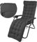 Sun Lounger Cushions Only, 170 * 53cm Garden Sunlounger Cushions with Top Cover Garden Recliner Chair Seat Pads Sunbed Cushion for Indoor Outdoor Patio Yard Beach, Black
