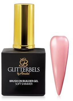 Glitterbels Brush On Builder Gel, Soft Shimmer, 17ml