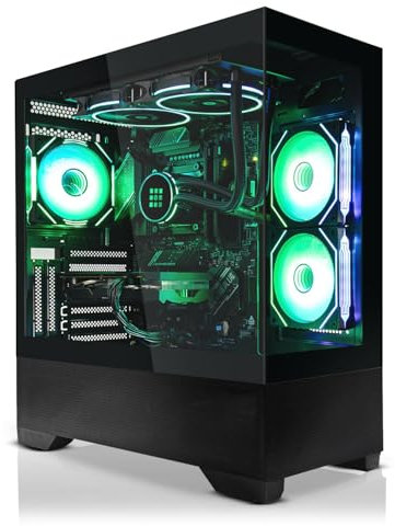 SYSTEMTREFF High-End Gaming PC AMD Ryzen 9 9950X3D 16x5.7GHz | Nvidia RTX 4070 Super 12GB | 1TB M.2 NVMe | 32GB DDR5 RAM | Windows 11 | Desktop Computer Rechner für Gamer, Zocker & Streamer