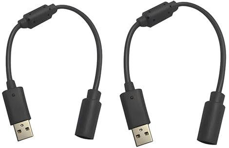 COEOPNC Lot de 2 adaptateurs durables pour manette Xbox 360 Noir Compatible avec USB
