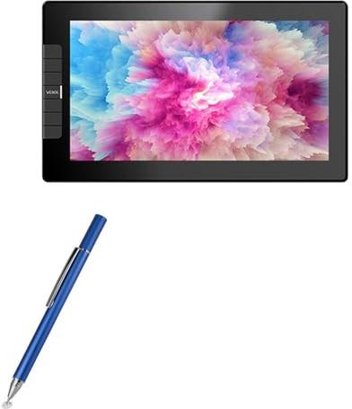 BoxWave Stylus Pen kompatibel mit Veikk Studio VK1200 - FineTouch kapazitiver Stylus, Super Präziser Stylus Pen - Lunar Blue