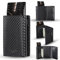 EMEBAY Porte Carte Bancaire Portefeuille Carbone avec Poche à Monnaie, Porte Carte de Crédit pour Homme et Femmme avec Protection RFID + Fermeture Magnétique