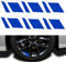 6pcs Auto Felgen Aufkleber,kompatibel mit BMW 5 Series F11 F10 F07 E61 E60,Rad reflektierende Aufkleber,6-Blue