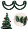 Weihnachtsgirlande, Girlanden Deko Weihnachten-10m X 1 Stück, Weihnachtsbaum hängende Dekorationen, Kränze, Hochzeiten, Geburtstage und Party Zubehör, Tannengirlande Künstlich