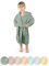 Ehrenkind® Bademantel Kinder mit Kapuze 100% Bio-Baumwolle | Kinderbademantel | Junge Mädchen | Größe 146/152 Jade