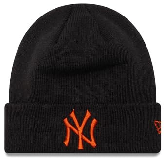 New Era New York Yankees MLB Beanie Winter warm NY Mütze schwarz rotes Teamlogo - One-Size