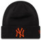 New Era New York Yankees MLB Beanie Winter warm NY Mütze schwarz rotes Teamlogo - One-Size