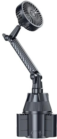 YTGOCN Ventola USB per auto, ventilatore portatile per auto, ventole di raffreddamento regolabili per auto ventilatore di raffreddamento - Ventola di raffreddamento USB per auto con base estensibile