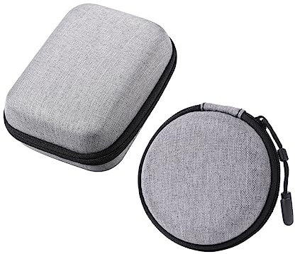 JOINPAYA 2pcs Microphone Storage Bag Portable Eva Organizer for USB Drives Digital Accessories Shockproof for Travel Outdoor Use Compact Design