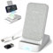 ITAWEY 15W Foldable Wireless Charger Stand, long 1.5m Cable and USB Cable Converter, Compatible with iPhone 16 15 14 13 12 11 XS XR X 8, Samsung S25 S24 S23 S22 S21 S20 S10 S9 S8 S7 & all Qi phones