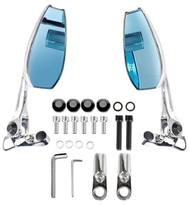 OLMAFD Motorrad Zubehör Rückspiegel Für Yam&aha Fz1 Raptor 700 Mt 03 Xmax Tricity 300 Mt10 R6 Xj6 2005 Fahrradspiegel