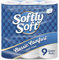 Softly Soft 72 Toilet Rolls, 3 Ply, Fragrance-Free, Ultra-Soft & Strong, Hypoallergenic, Highly Absorbent, Ideal for Sensitive Skin, Bulk Pack for Long-Lasting Supply, 72 Rolls - by MegaAisle