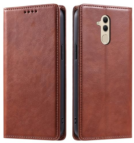 Étui à rabat pour smartphone Compatible avec Huawei Mate 20 Lite Étui portefeuille avec porte-cartes, étui magnétique résistant aux chocs, housse de protection en cuir à rabat, porte-cartes de crédit,