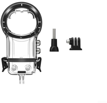 Boîtier de plongée invisible pour appareil photo Insta360 X5 - Étanche jusqu'à 50 m - Avec support - Protection pour photographie sous-marine - Matériau PC transparent - Accessoire de plongée