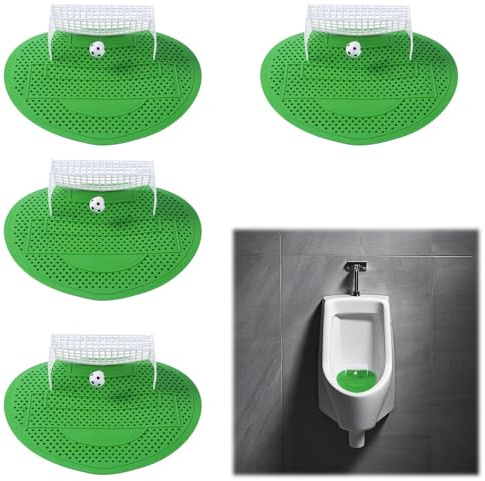 Urinalsieb, 4 Stück Urinalsieb Mit Duft, Fußballtor Design Urinalsiebe, Weniger Spritzer, Schmutz, Parfümiert Für Herren Wc Badezimmer