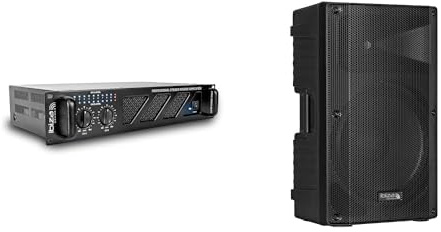 IBIZA AMP2000-MKII Bundle - 2x1500W Verstärker + XTK15-MKII 15-Zoll PA-Lautsprecher