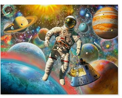 1000 Teile Puzzle Für Erwachsene Und Kinder，Weltraum，Stressabbau Herausforderung Bodenpuzzle DIY Home Wanddekoration（38x26cm）-A67
