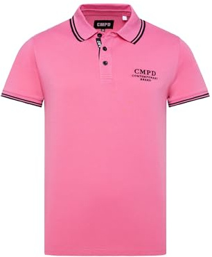 CMPD Herren Poloshirt mit Streifen-Tippings
