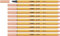 STABILO - Fineliner - point 88-10er Pack - apricot