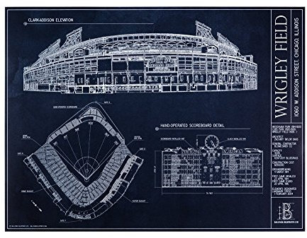 Wrigley Field Ballpark Blueprint by Ballpark Blueprints