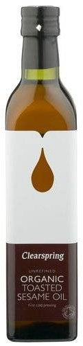 CLEARSPRING ORGANIC TOASTED SESAME OIL 500ML (PACK OF 2)