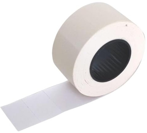 Selbstklebende zweizeilige Etiketten 26x16 mm – preisetiketten selbstklebend 5 Rollen à 700 Etiketten – Datum, MHD, Preis