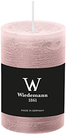 durchgefärbte Stumpenkerzen (H x Ø) 90 x 58 mm, Farbe Rosé, mit ASF zum Abbrandschutz, Wiedemann Marble Kerzen, Advent, Adventskranz, Weihnachten, Dekoration, Event