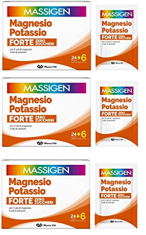 3 CONFEZIONI MAGNESIO E POTASSIO FORTE- 90 BUSTINE - woneey
