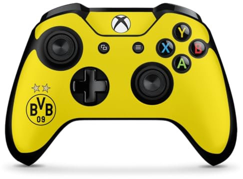 DeinDesign Skin kompatibel mit Microsoft Xbox One X Controller Folie Sticker Borussia Dortmund Sterne BVB