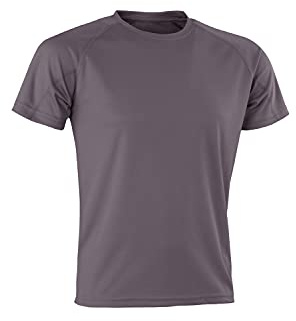 Spiro Men Performance Aircool T-Shirt - Grey, Small
