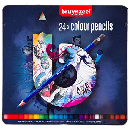 Bruynzeel Teens 24 kleurpotloden (donker)