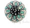 EYES OF INDIA - Set of 2 Blue White Ceramic Cupboard Dresser Door Cabinet Knobs Pulls Decorative Shabby Chic Colorful Boho Bohemian Accent Handmade