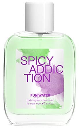 Fun Water Spicy Addiction Deodorant – kroppsdoft för män – 100 ml, 2-pack