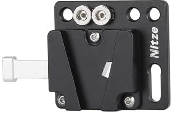 Nitze Mini V Mount Battery Plate, V Mount Batterieplatte Akku Platte mit 1/4 Gewinde und Schnelllöseknopf - N21C