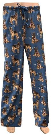 E & S Imports Damen-Pyjamahose mit Deutscher Schäferhund, Loungehose, Deutscher Schäferhund, M