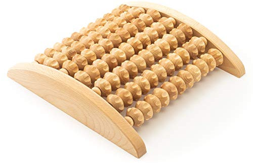 Ribnican Accessoires de massage pour pieds, 7 outils pour massage des pieds rouleau de bois