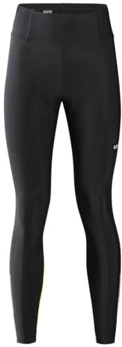 GOREWEAR Progress Thermo Tights+ Damen, Black/Neon Yellow, S