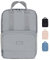 LARKSON Rucksack Damen & Herren Grau - No 6 - Daypack mit 16 Zoll Laptopfach - Rucksäcke für City Schule Business - Schulrucksack Mädchen Teenager - Wasserabweisend