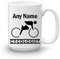 GOPERSONALISED Cyclist Gifts for Men Women- Personalised Cycologist Cycling Mug Coffee Tea Cup with Name - Novelty Birthday Christmas Funny Work Gifts Idea (Large 15oz)