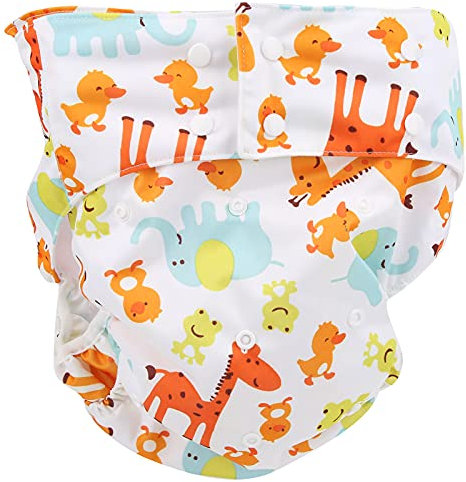 Adult Pocket Windel, Einstellbare, Leckagefreie, Wiederverwendbare Windel mit Superabsorbierender Stoffwindel für Inkontinenz bei älteren Menschen(A51)