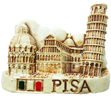 3D-Kühlschrankmagnet, Motiv: Pisa, Italien, Souvenir, Geschenk, Polyresin, Basteln, Magnet-Aufkleber-Kollektion